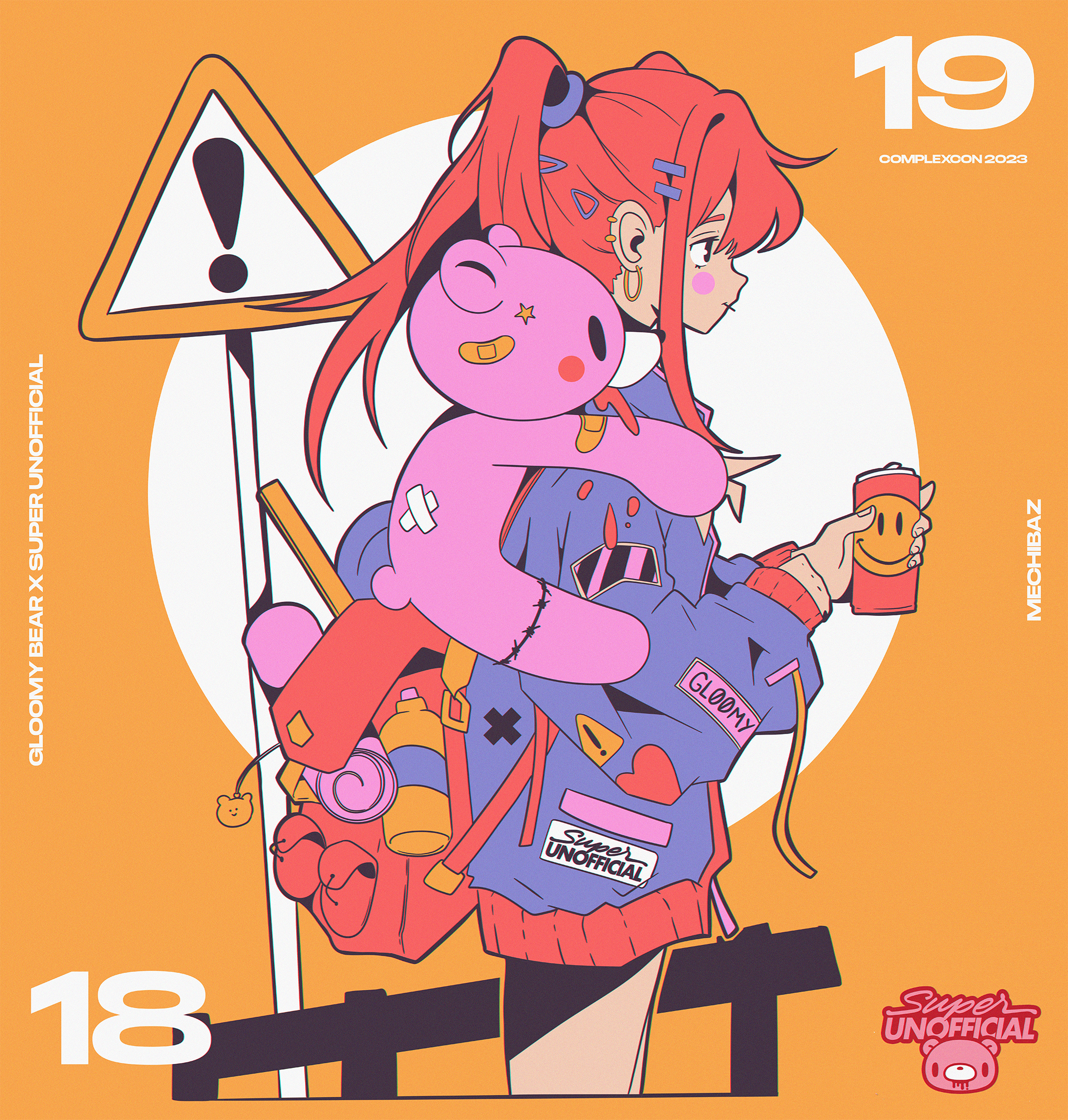 Gloomy bear abstract anime design gloomybear illustration ipad pro poster texture