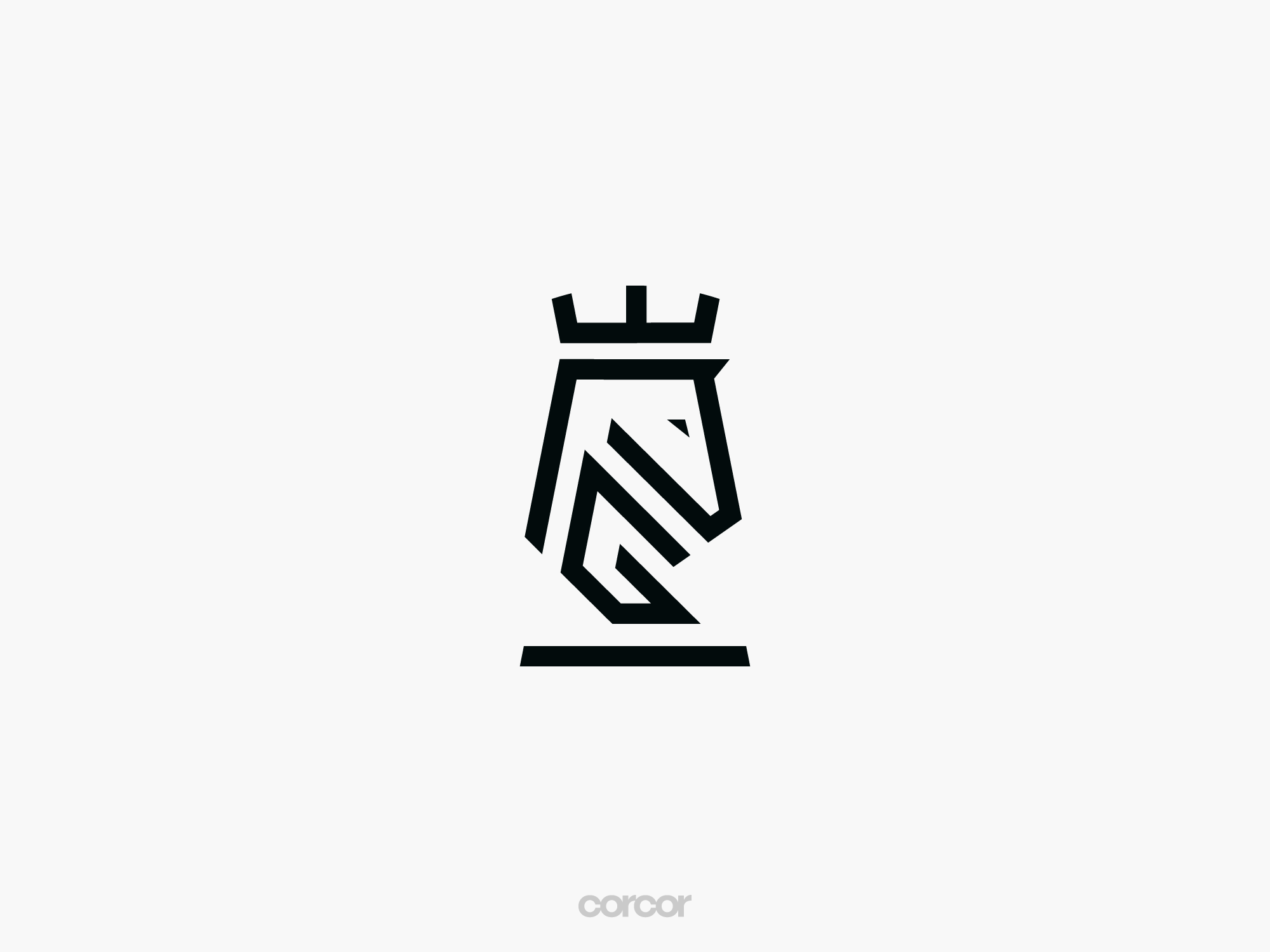 PG Monogram + Knight (chess) bishop branding checkmate chess crown design game horse king knight logo logo design monogram pg queen rook