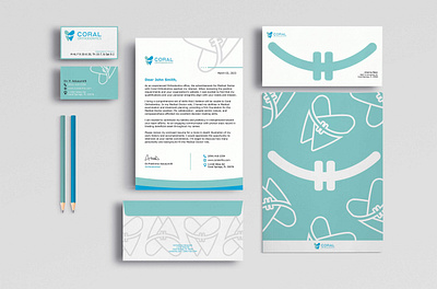 Coral Orthodontics branding graphic design logo ui ux