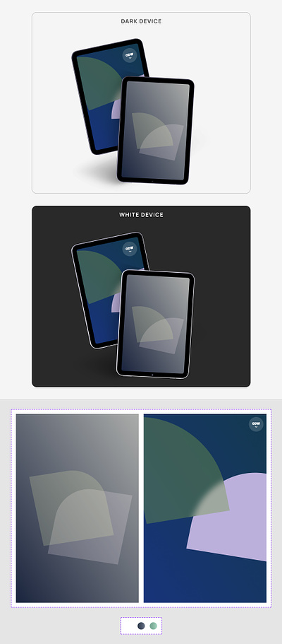 Tablet Device Mockup from Component Collector 3d component design figma mockup odw tablet