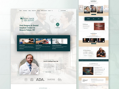 Reno Tahoe Oral Surgery – Oral Surgery Website branding design medical practice medical practice website design oral surgeon oral surgery typography web design website design