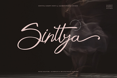Sinttya - Free Script Font branding debut first shot font free font freefont handwritting font new shot script font type design typography