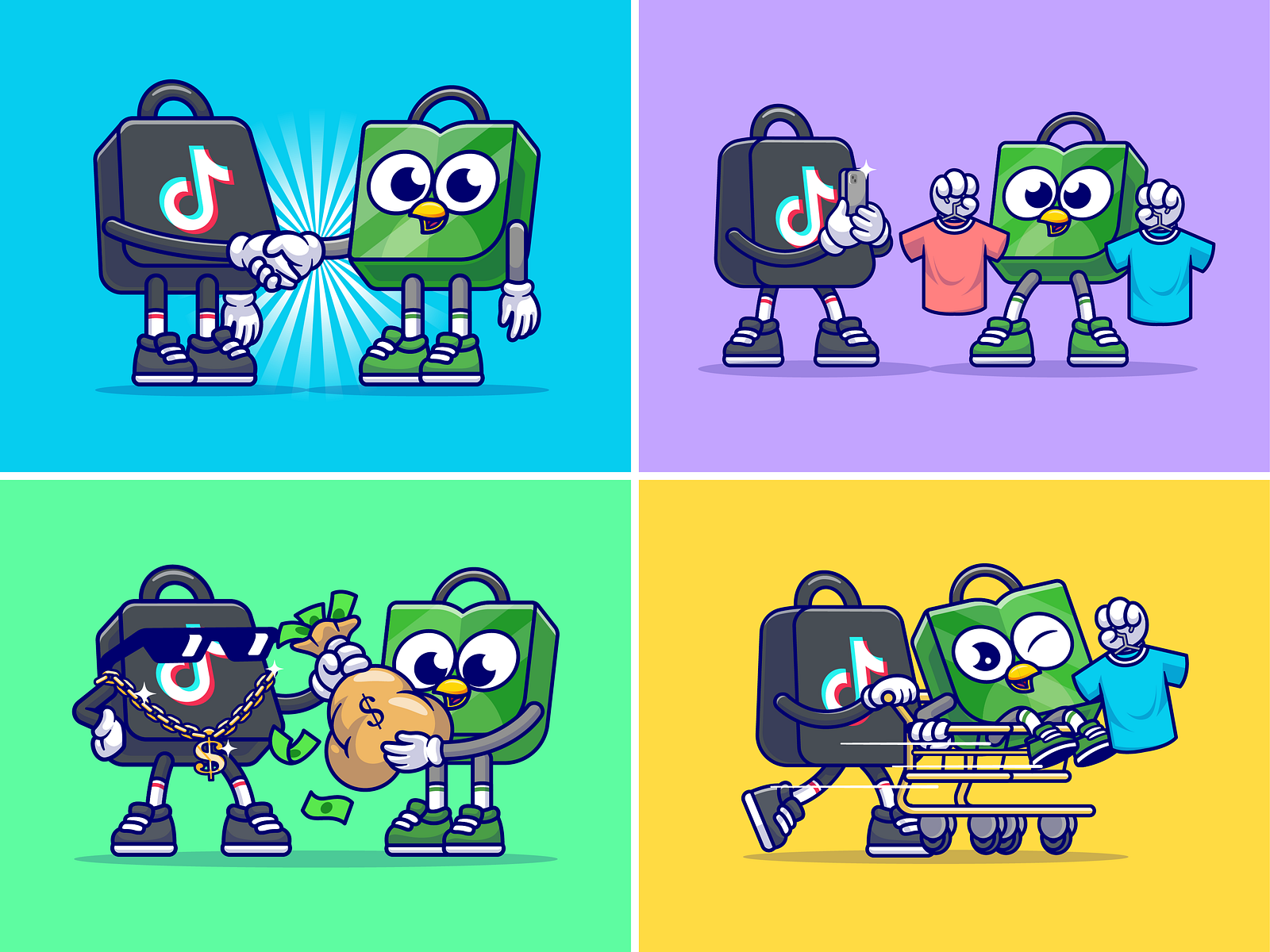 Tiktok Shop x Tokopedia🛒🛍️💰 by catalyst on Dribbble
