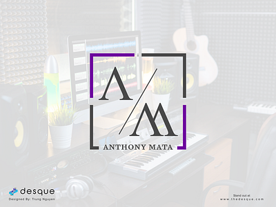Logo Design - Anthony Mata branding logo minimalist music producer sound enginner visual identity