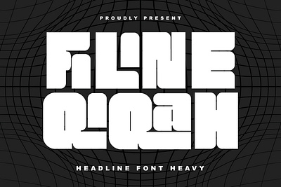 Filine Qiqah Heavy Sans Serif Font branding font fonts graphic design logo nostalgic