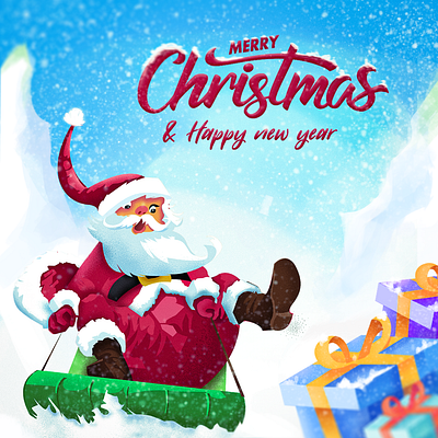 🎅🏽🚀 Santa's Sleigh Dash! 🚀🎁 graphic design
