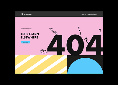 Daily UI: #008 404 Page branding dailyui typography ui