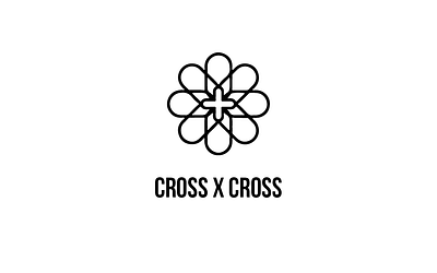 CROSS x CROSS Logo Design branding design graphic design illustration logo typography ui ux vector