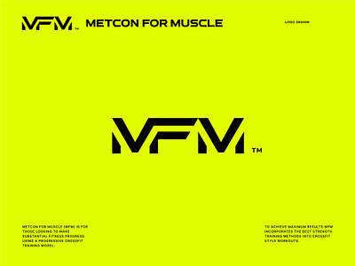 MFM - Metcon For Muscle branding crossfit design designer fitness graphic design logo sladoje sport