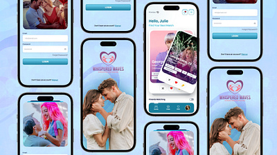 Dating App UI UX Design Concept app dating dating app design mobile online dating romance ui ux visual design