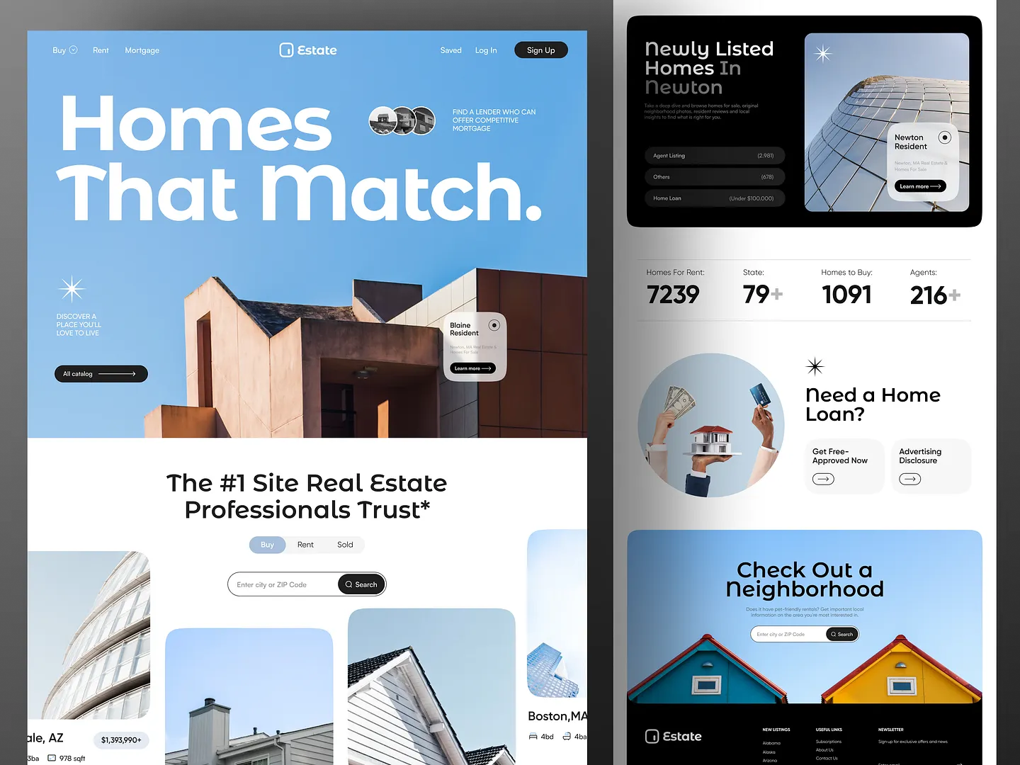 Modern Real Estate Investment Website Design