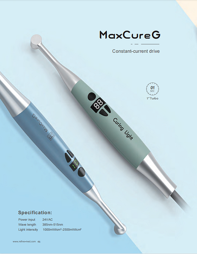 Refine Medical Dental Curing Light MaxCureG dentalcuringlight dentist dentistry maxcureg refinemedical