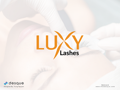 Logo Design - Luxy Lashes beauty brand design branding lash logo minimalist modern