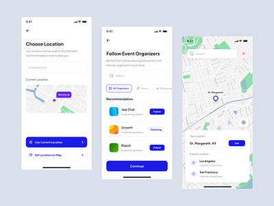 Eventer - Event Booking Mobile App android animation app design booking booking app design event app event booking interaction ios iphone map mobile mobile app mobile design pixlayer schedule ui ui kit ui8