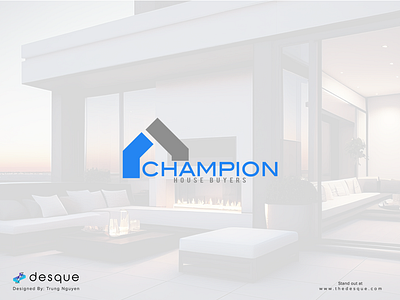 Logo Design - Champion House Buyers brand design branding house logo logo design minimalist modern visual identity