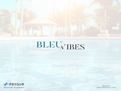 Logo Design - Bleu Vibes brand design branding cleaning construction logo logo design minimalist modern pool visual identity