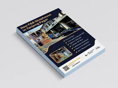 New F&B Shophouse Poster Design design flyer graphic design illustration poster poster design real estate