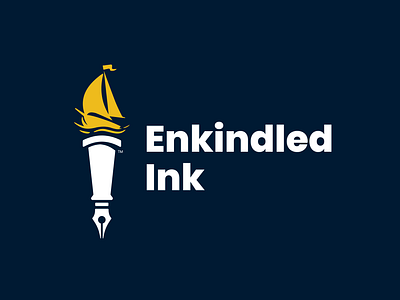 Enkindled Ink Logo branding daily logo daily logo challenge daily logo design design logo logo challenge logo design