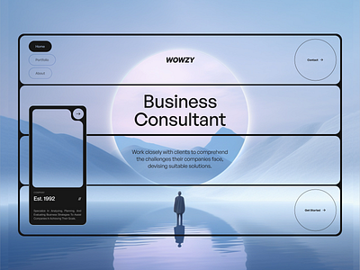 Business Consultant website - WOWZY agency web business business consultant company consultant design digital hero section marketing modern saas ui user interface ux web design website