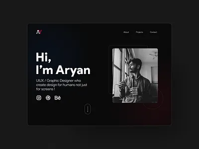 Minimal Portfolio Website Design . ai app design dailyui design figma figmadesign graphicdesign portfolio uiux userexperience userinterface websitedesign