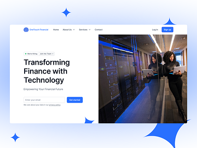 OneTouch Financial fintech web design