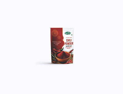 Red Chili Powder Pouch Design branding chili powder pouch fmcg mockup pouch design red chili red chili powder red chili powder pouch design spices spices packaging