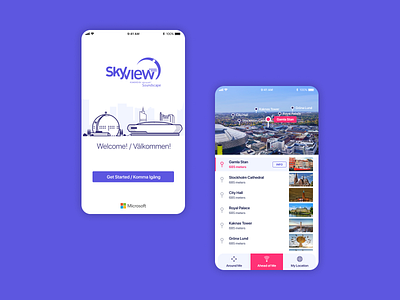 Skyview, Mobile app design app design mobile mobile app ui ux visual design visual direction