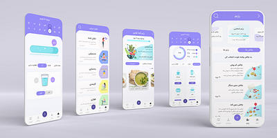 yummy app app design diet app illustration ui uiux design ux webdesign