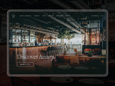 Daily UI #003 - Landing Page daily ui hotel landing luxury ui