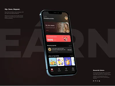 Reward Earning wallet app Ui Design app banking app company design earning app ewallet fintech mobile reward reward app ui ui agency uiux ux ux design