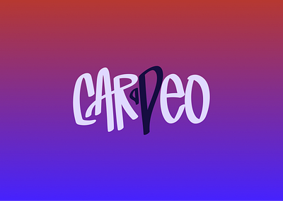 Cardeo Logo Concept graffiti hand written heart icon identity logo script wordmark