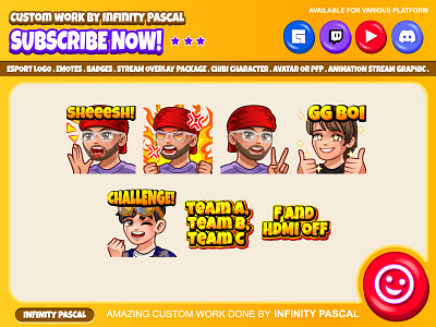 🧔🏻‍♂️Custom Avatar Emote🧔🏻‍♂️ animation custom badges custom design custom emotes twitch design discord emotes facebook emotes freelancer graphic design human character illustration logo loyalty badges open commision twitch emotes twitchemotes youtube emotes