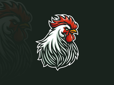 Rooster Mascot Logo animal avatar chicken rooster