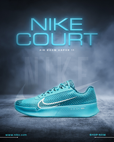 Nike Shoes Poster banner design design graphic design modern banner modern poster nike shoes nike shoes banner nike shoes poster shoes instagram post shoes modern design template shoes poster social media banner social media post