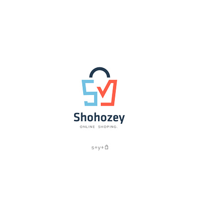 Shohozey online shoping bag logo branding design graphic desgn logo minimal logo online shop logo shop logo simple logo vector