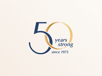 Fifty Years anniversary branding design graphic design logo typography vector