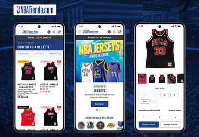 NBA Oficial Store 🏀 basketball brand design mobile nba sport ui ux