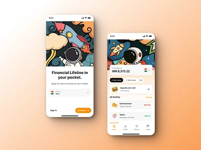 Financial managing app UI 2023 2024 aesthetic anime app branding design happynewyear logo minimal mobilescreen ui uiux