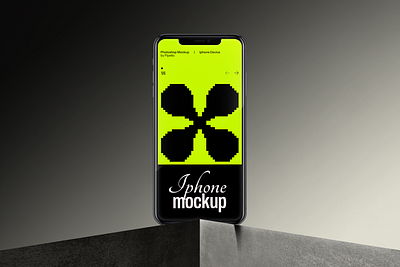 Minimal Iphone Mockup branding creative market graphic design mockup