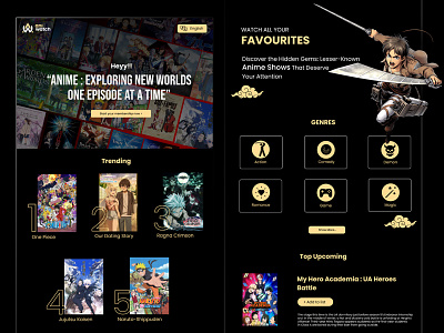 Website Design anime web website design