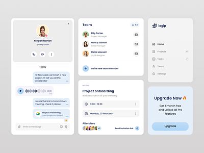 Logip UI-UX design interface product service startup ui ux web website