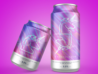 Unicorn Beer | Can Design beer branding can design design girlboss graphic design illustration ipa magic pink stout unicorn vector