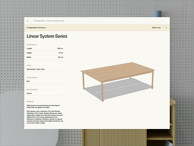 Furniture shop 6 art direction configurator ecommerce layout typography web