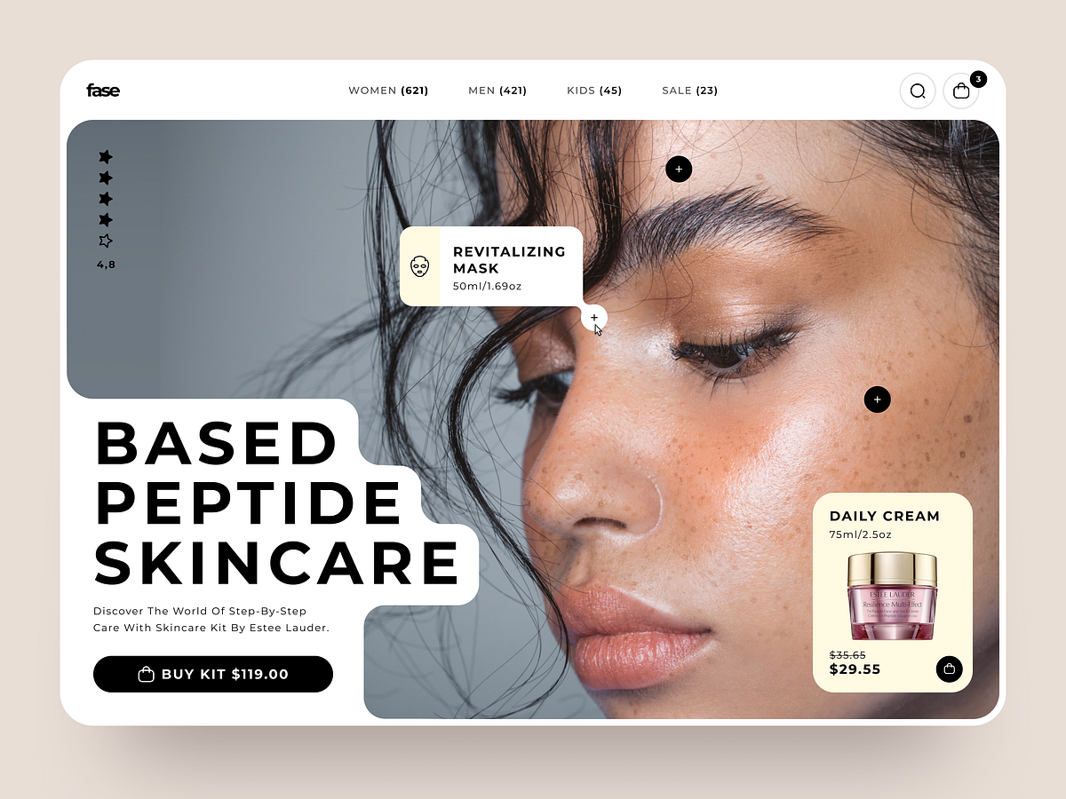 Makeup Product App Design by Bogdan Nikitin for Nixtio on Dribbble