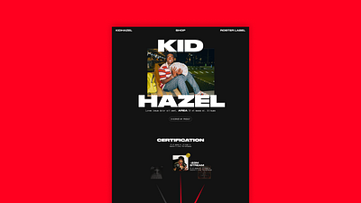 Kid Hazel Website Design ui web design