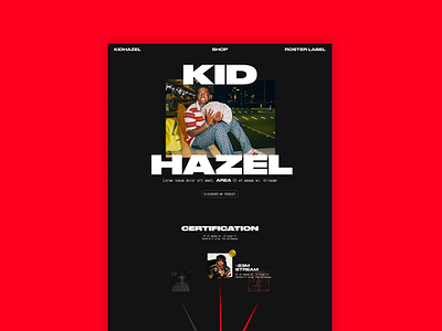 Kid Hazel Website Design ui web design