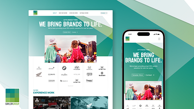 Baylor Group Inc. Website Design ui web design