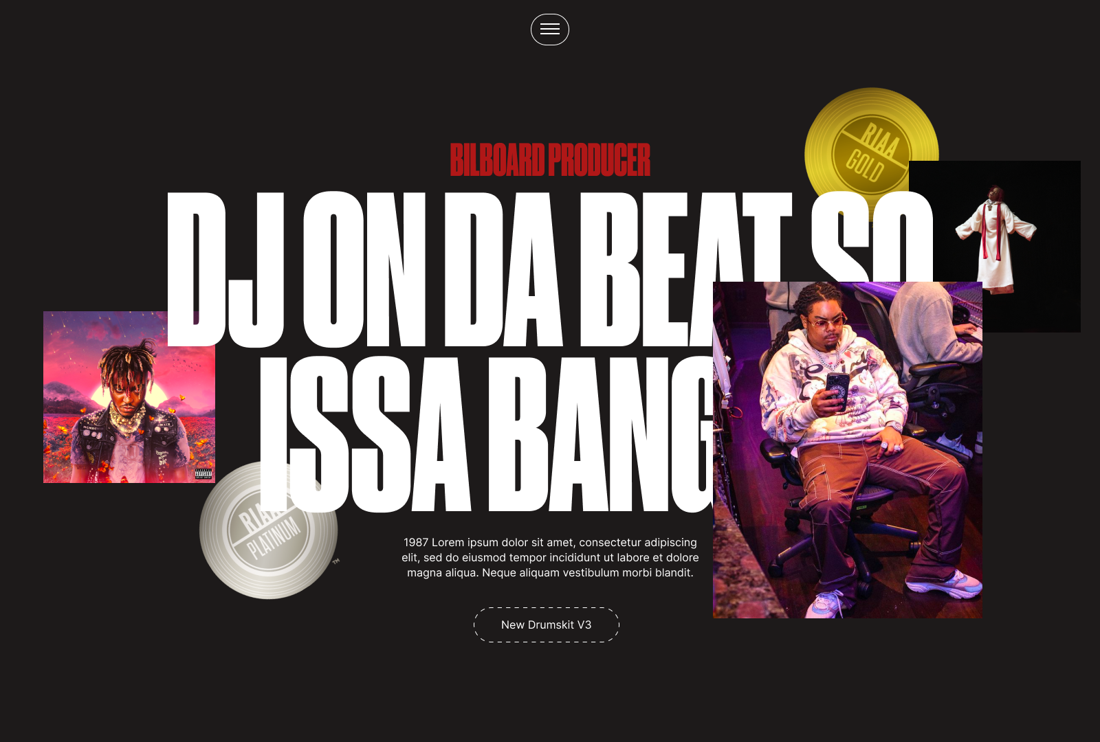 Chop Squad DJ site Design by Pierce Kingston on Dribbble