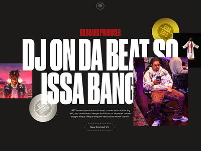 Chop Squad DJ Website Design ui web design
