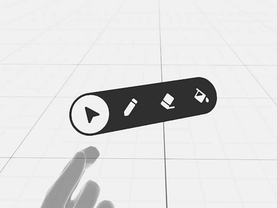 XR Finger Menu 3d animation 3d editor hand tracking interaction design menu microinteraction prototyping spatial computing spatial design spatial interaction spatial ui ui ui animation ui design unity3d virtual reality vr editor xr xr design
